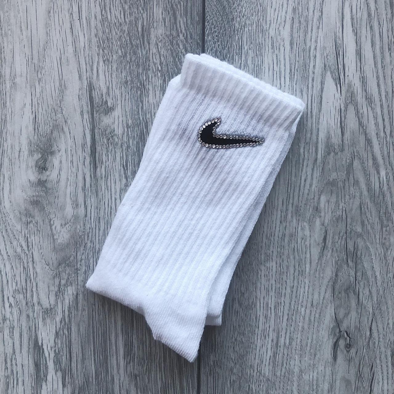 Nike Sports Socks with Swarovski® Crystals 💎... - Depop