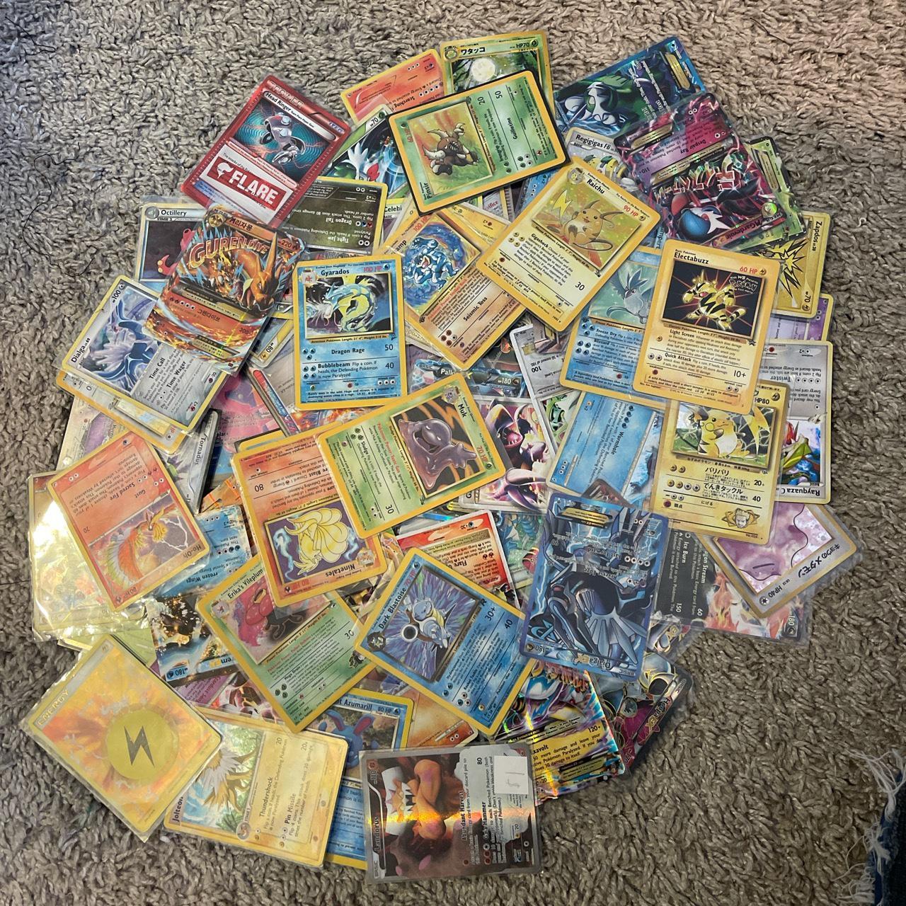 Giant Pokémon card bulk bundle All sleeved and in... - Depop