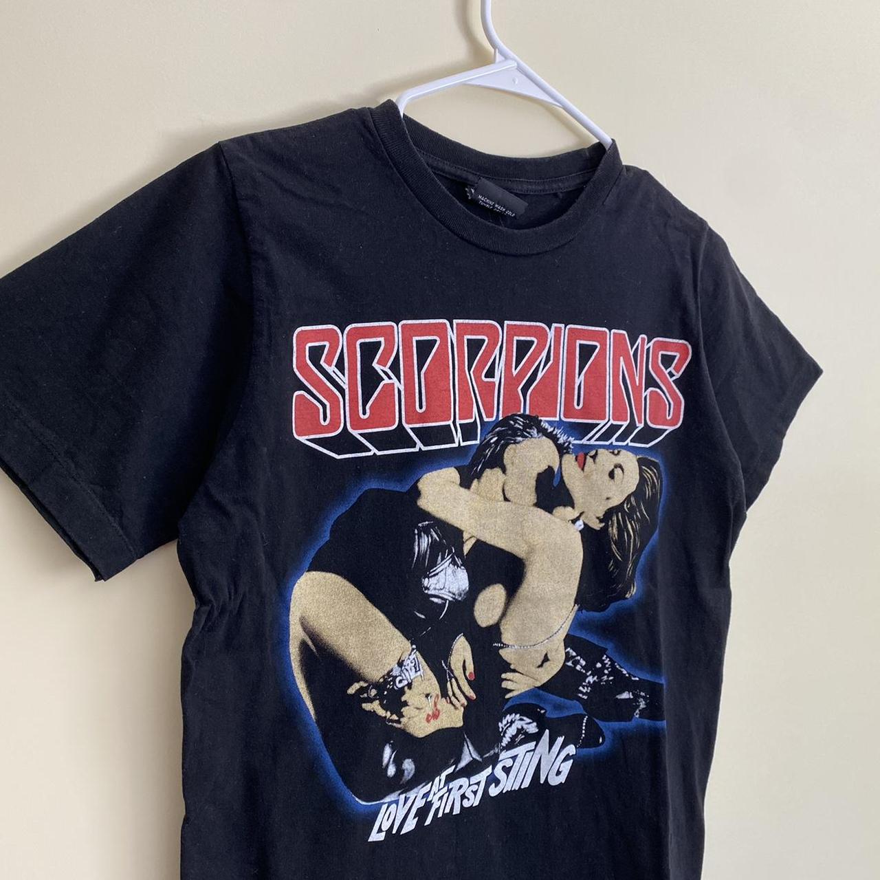 Vintage RePrint Scorpions Love at First Sting Band... - Depop