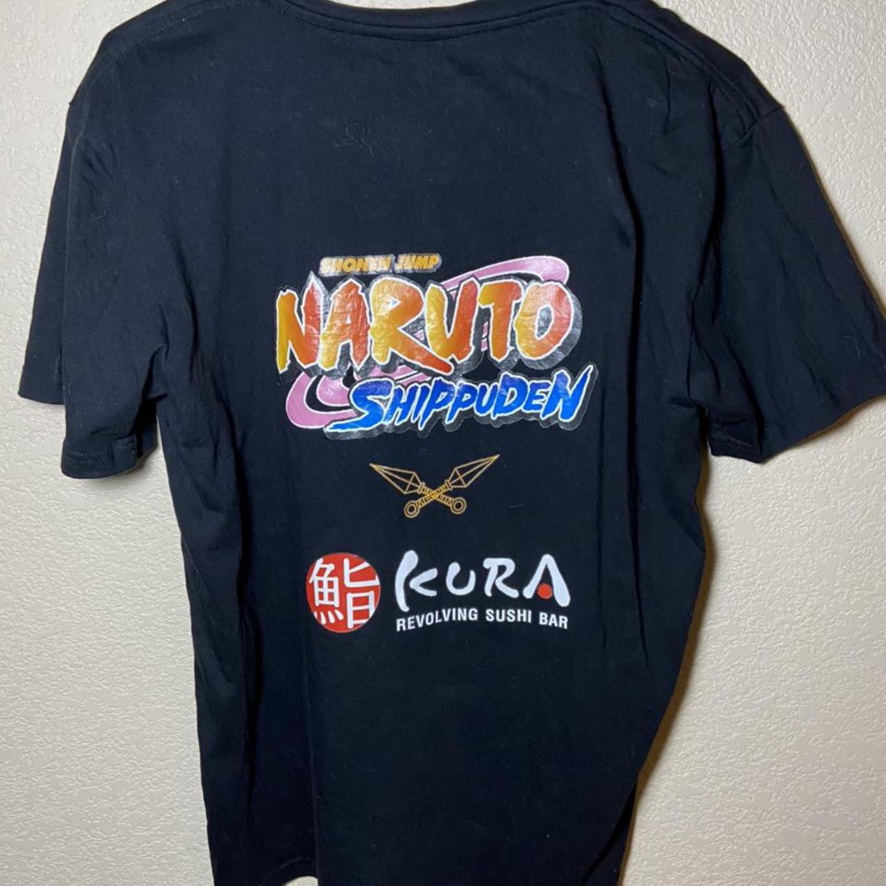 Naruto Shippuden x Kura Sushi Collab Shirt sz L no... - Depop