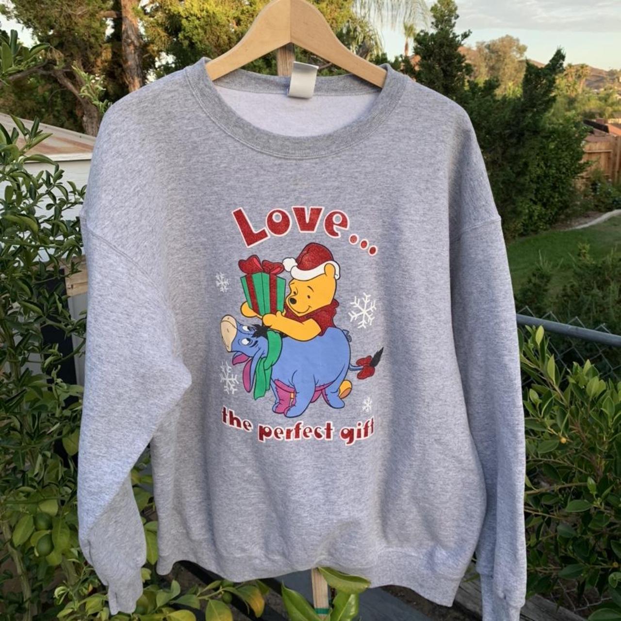 Vintage Disney Winnie The Pooh Christmas Crewneck... - Depop