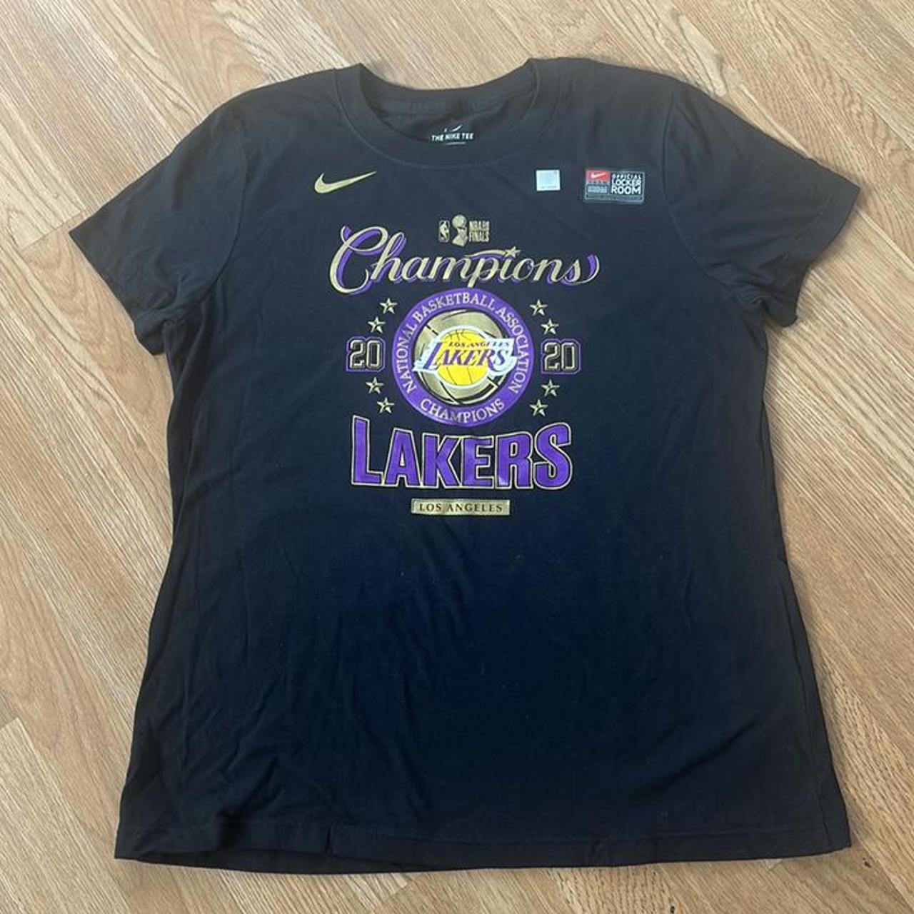 los angeles lakers champions t shirt nike 2020 los - Depop