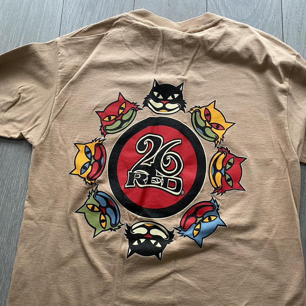 vintage made in usa 26 red t shirt size medium, | Depop