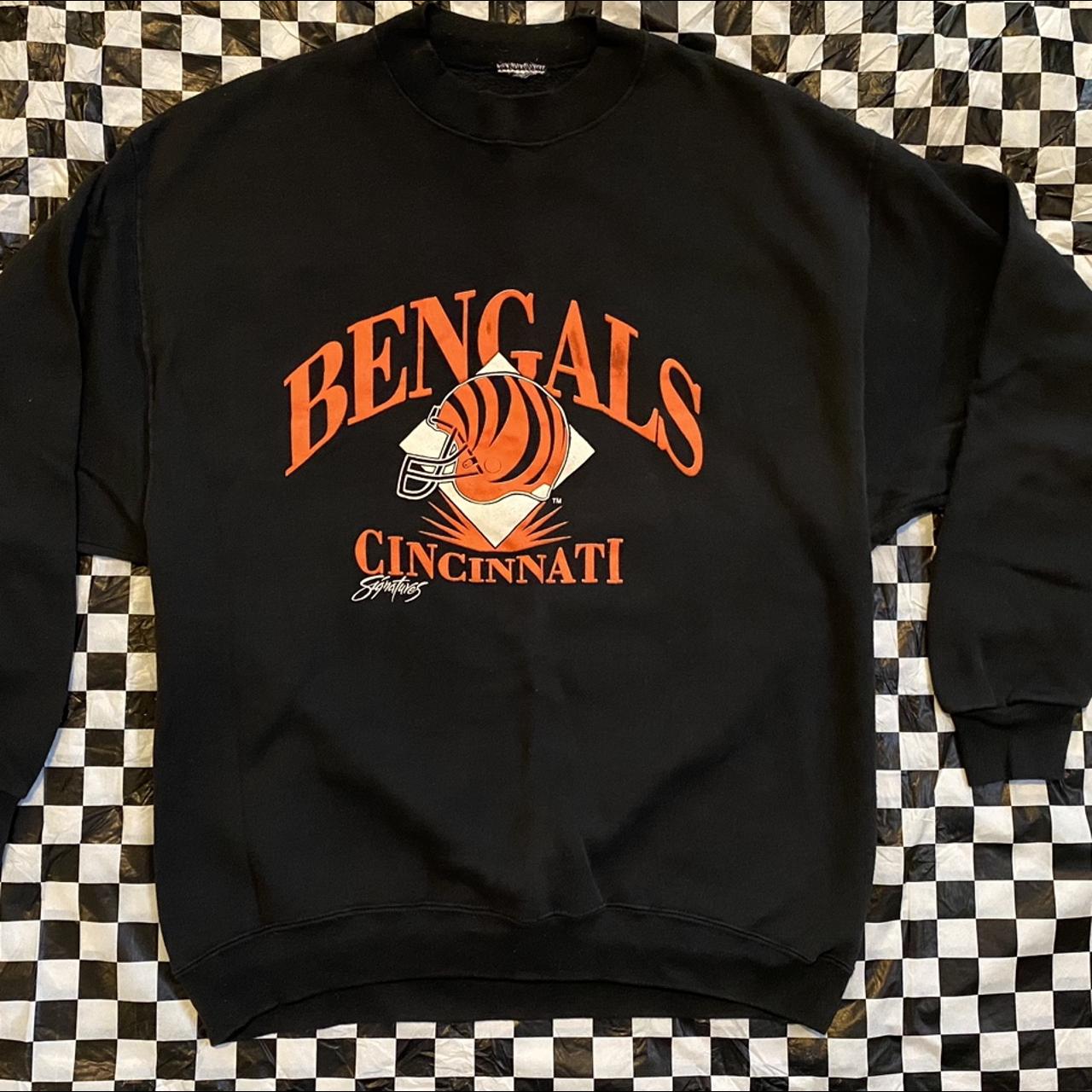 Vintage CINCINNATI BENGALS NFL Sweatshirt Sweater Jumper Large 