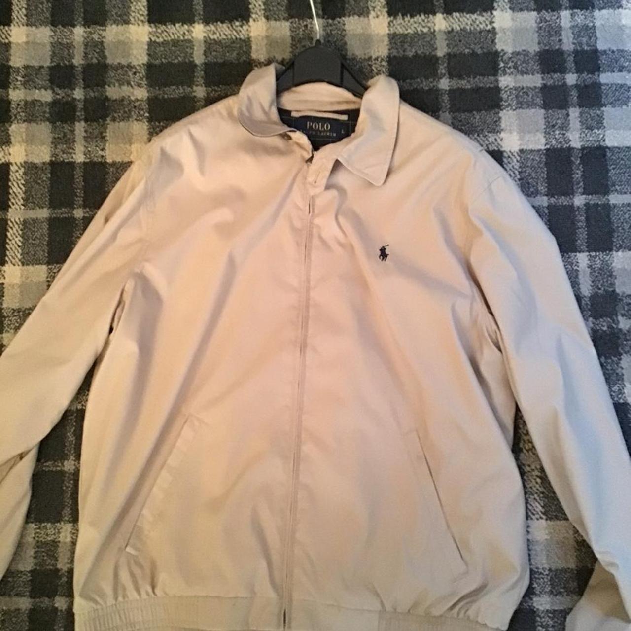 mens beige ralph lauren jacket