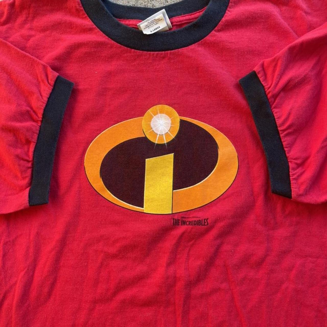 Vintage Incredibles ringer tee Width22 Length... - Depop