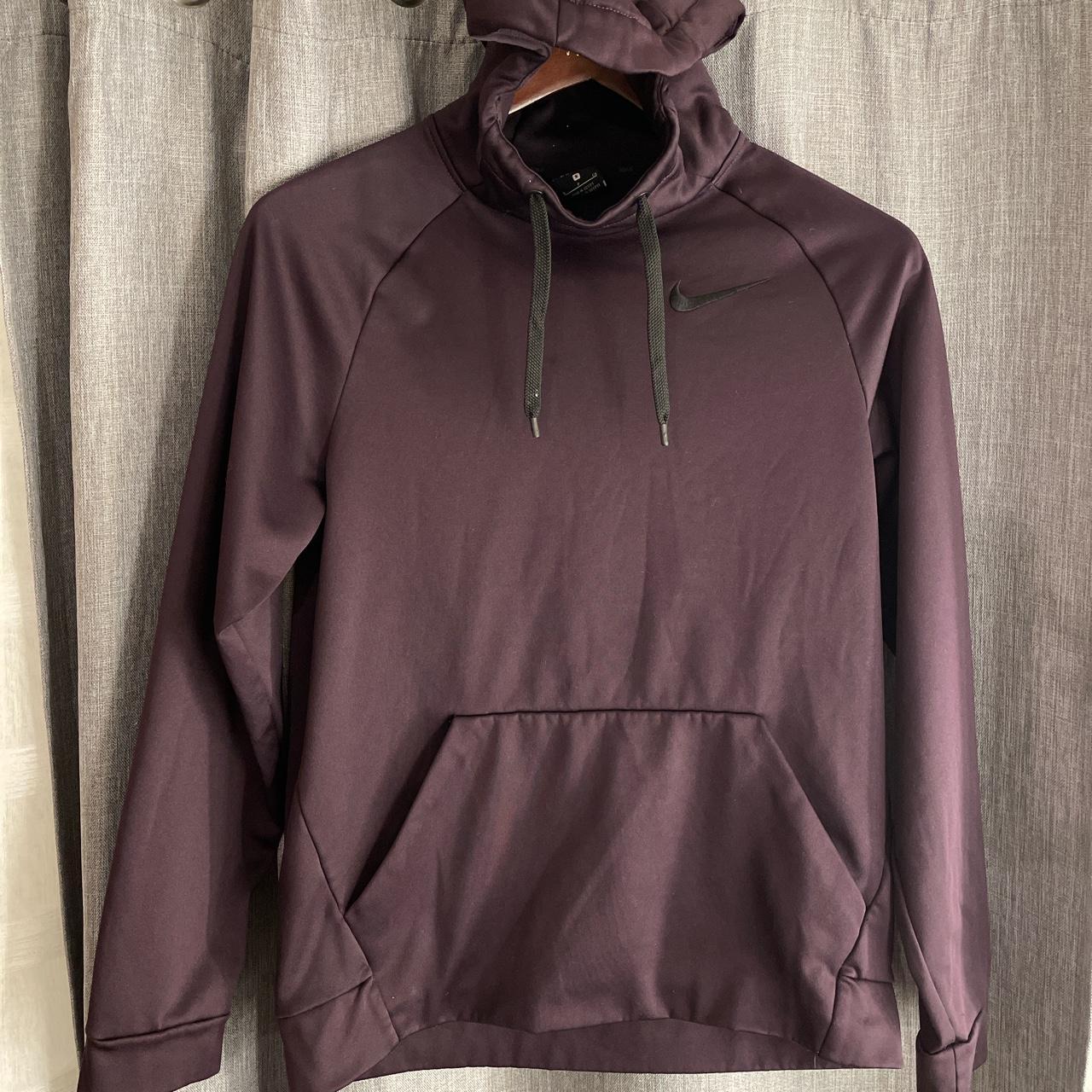 Nice dark purple Nike hoodie size small no damages... - Depop