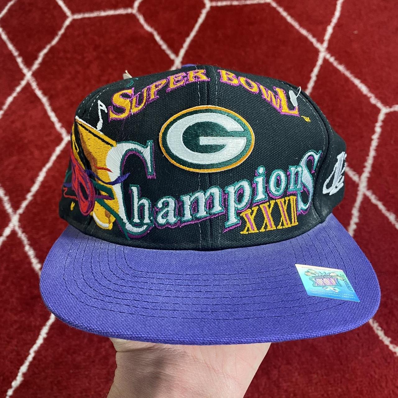 Vintage 90s multi-color SUPER BOWL CHAMPIONS XXXI... - Depop