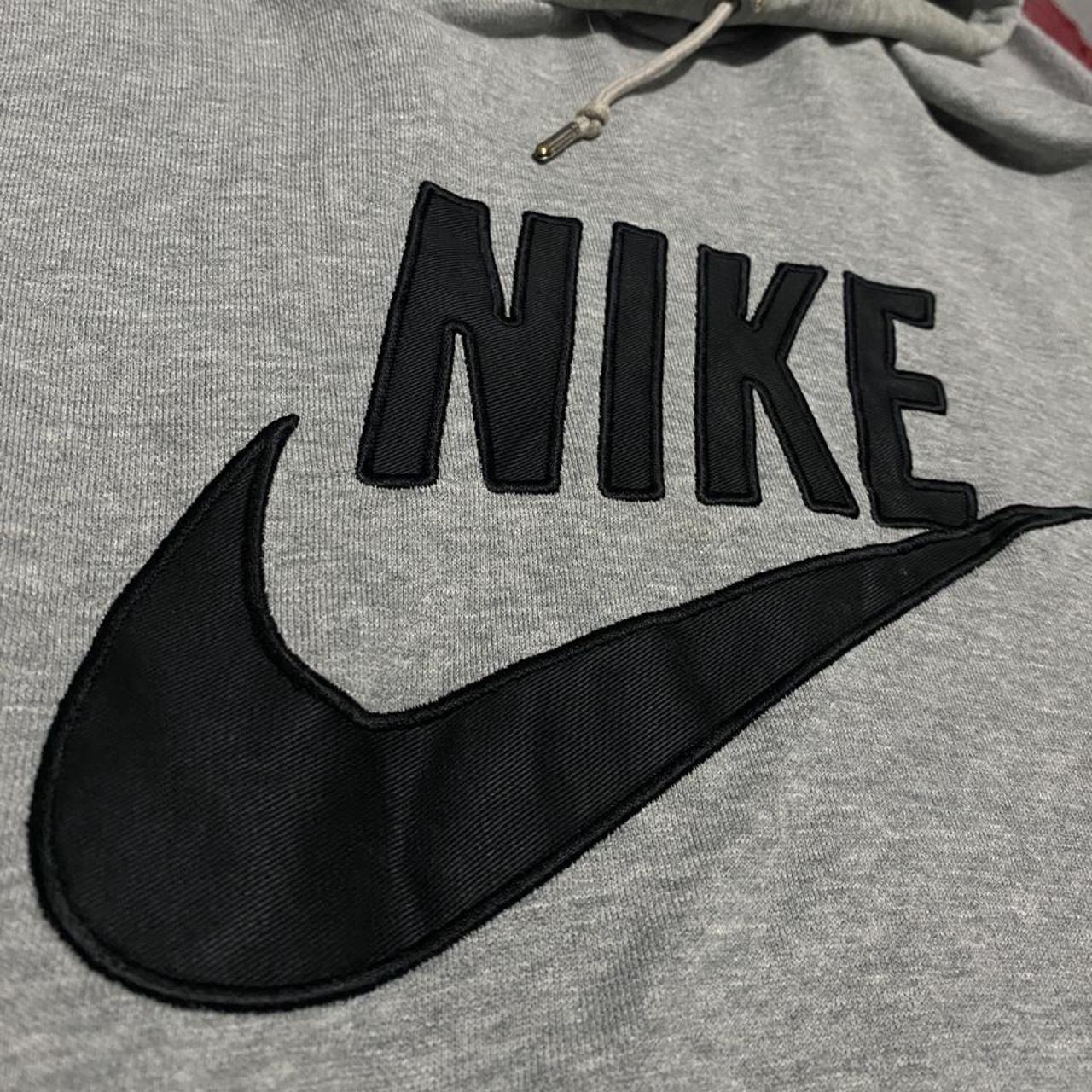 Early 00s Nike Spell Out Hoodie With Embroidered Depop