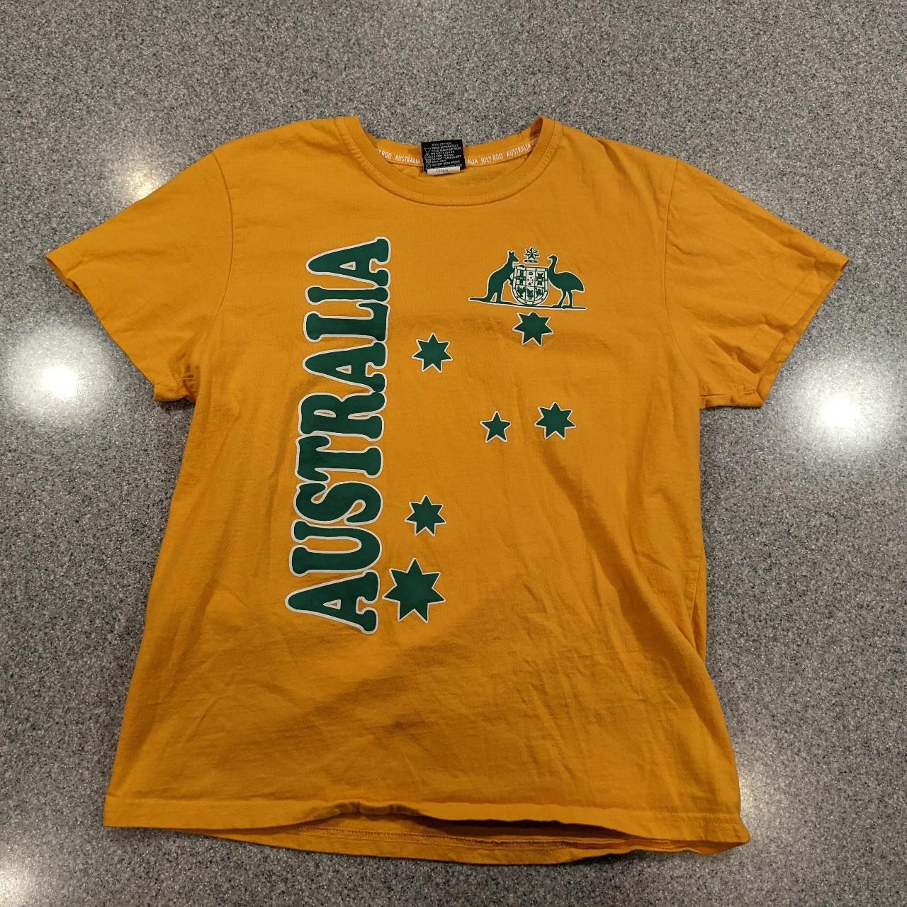 green and gold australia t shirt