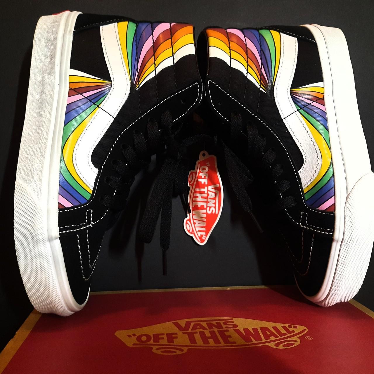 Vans rainbow hot sale high top