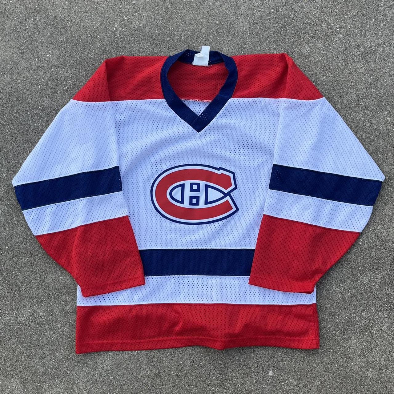 Vintage Hockey Jersey Montreal Canadians Size - Depop