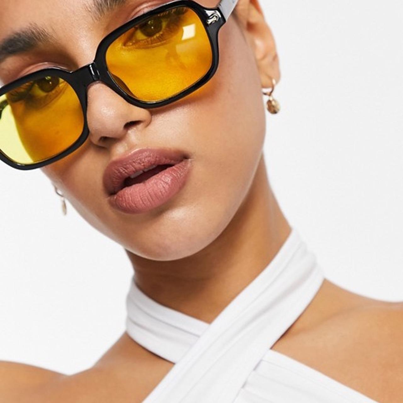 Yellow Sunglasses Will Make You Look Cool, Not Crazy | Yellow tinted  sunglasses, Yellow sunglasses, Sunglasses women aviators