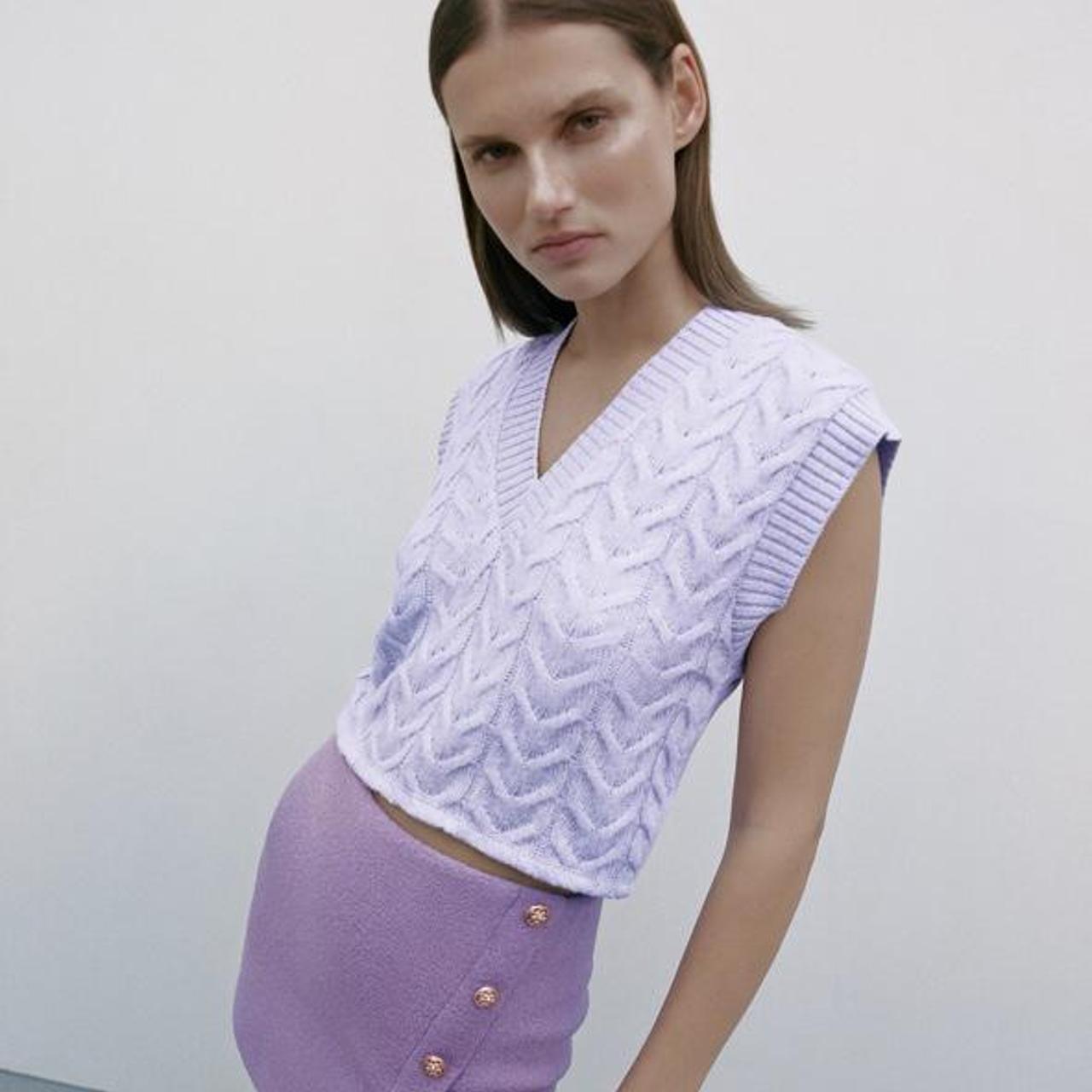 Product Image 4 - BNWT Zara purple sweater vest