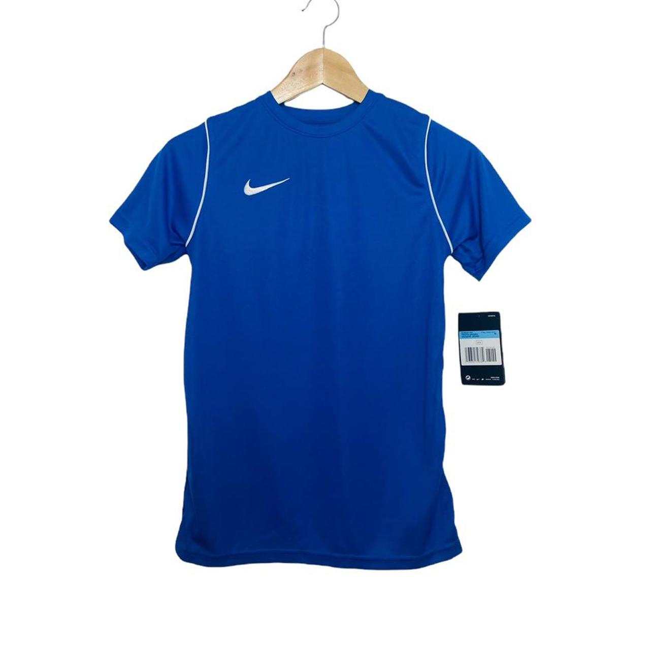 Brand New Nike Youth Blue Football Gym Workout T... - Depop