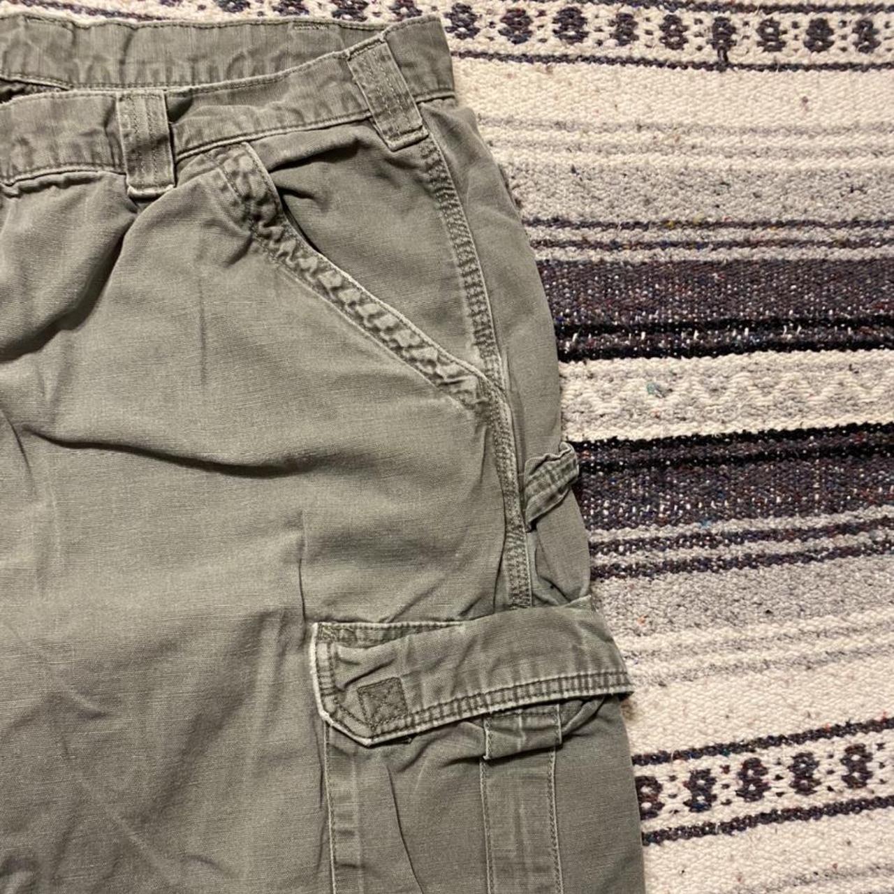 Vintage olive green Carhartt cargo pants.... - Depop