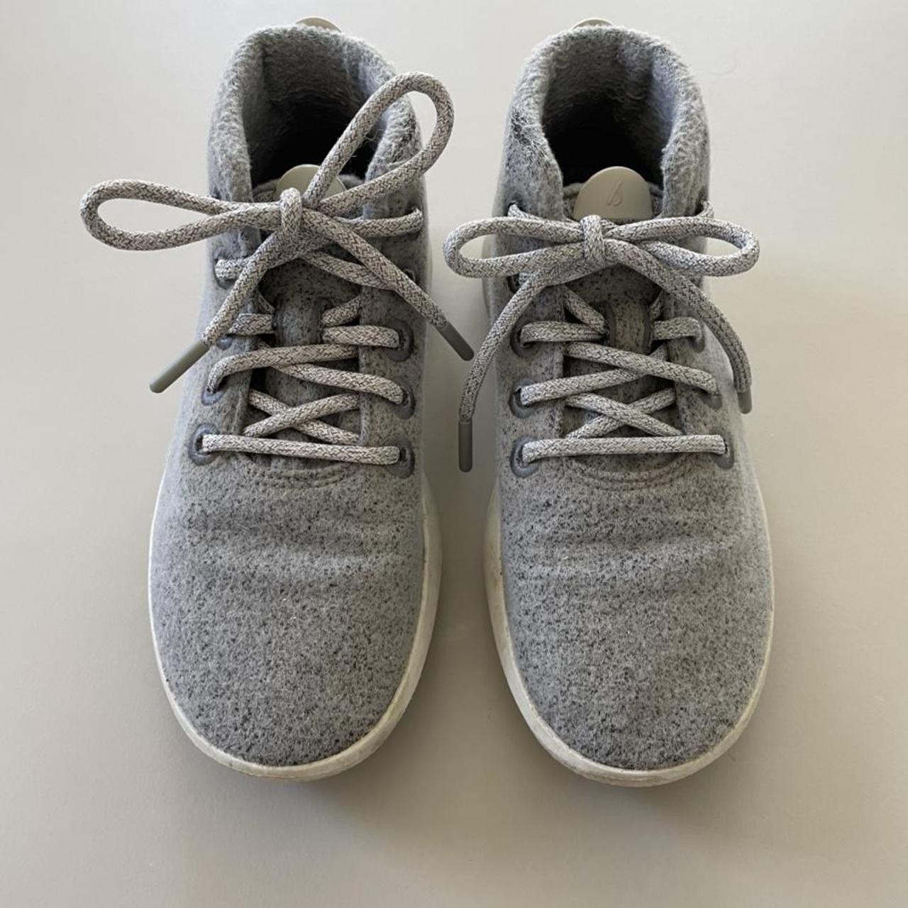 Allbirds high top wool runner mizzies in grey, size... - Depop