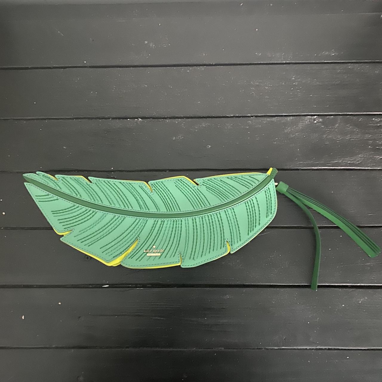 Kate Spade Banana Leaf Clutch Interior zip