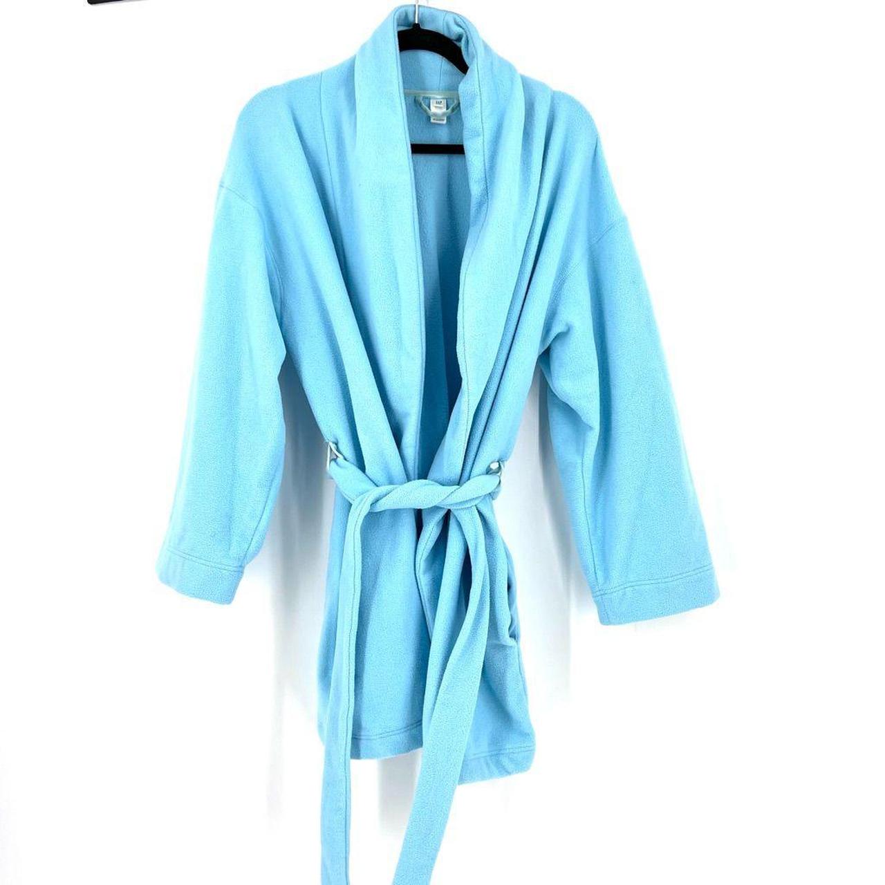 Gap Body Blue Fuzzy Robe Large Great condition... Depop