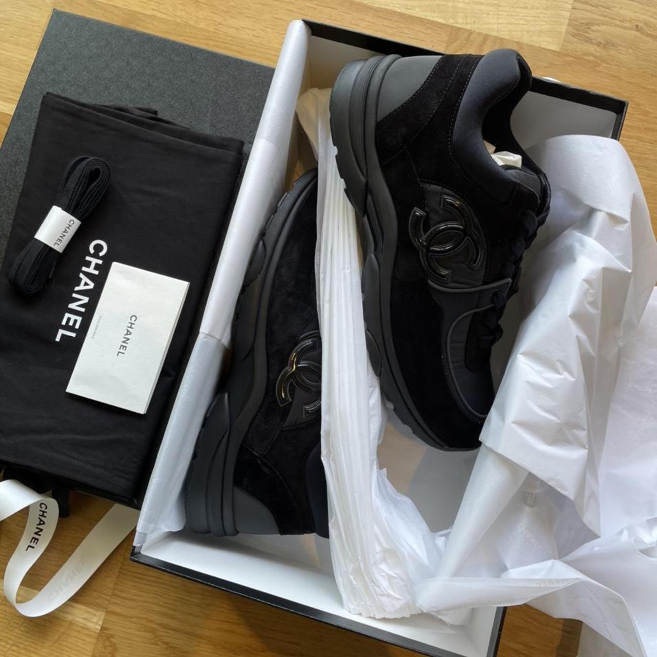 all white chanel runners