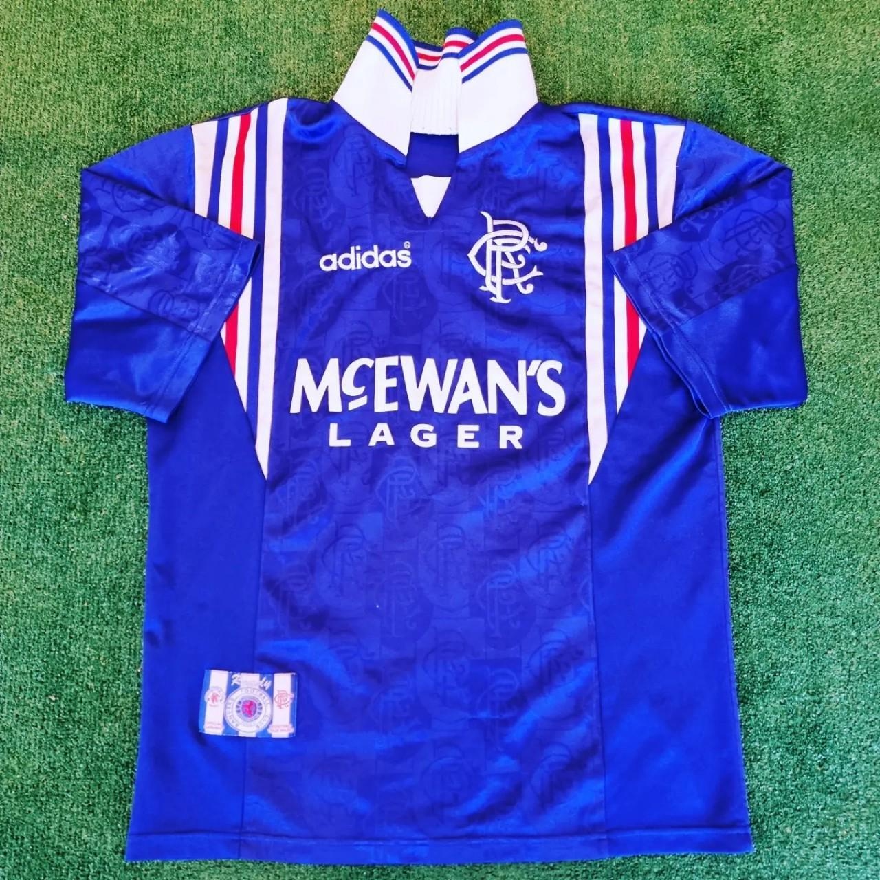 1999-2001 Glasgow Rangers home jersey Vintage - Depop