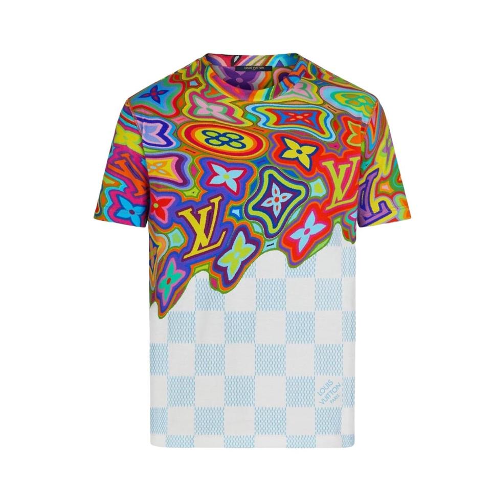 Louis Vuitton Rainbow Print T-shirt – Divine Fashion