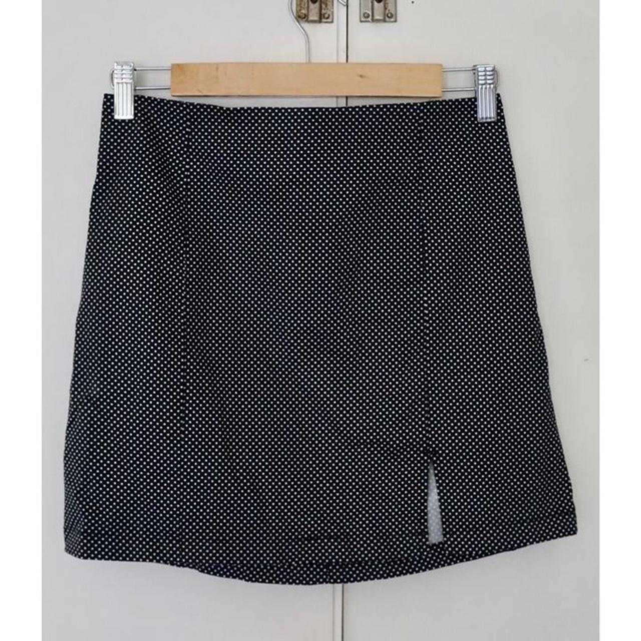 Glassons mini skirt - cute black & white polka dot... - Depop