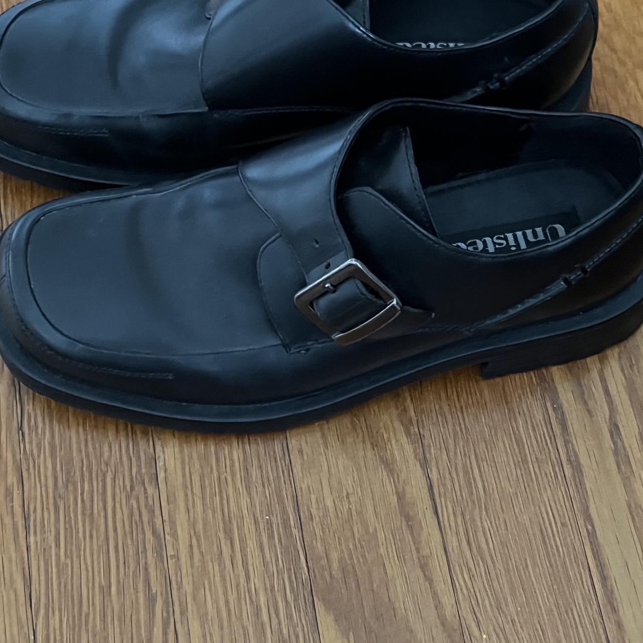 faux leather mary janes