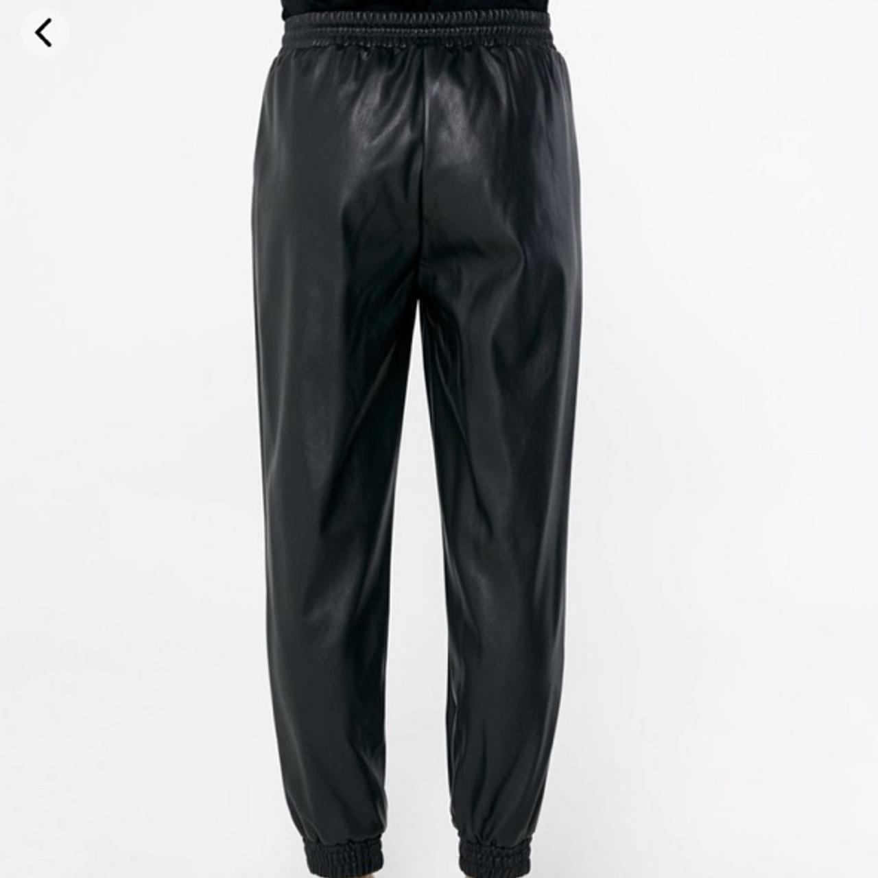 Elastic Waist Zara Leather Look Joggers New Look Leather Look