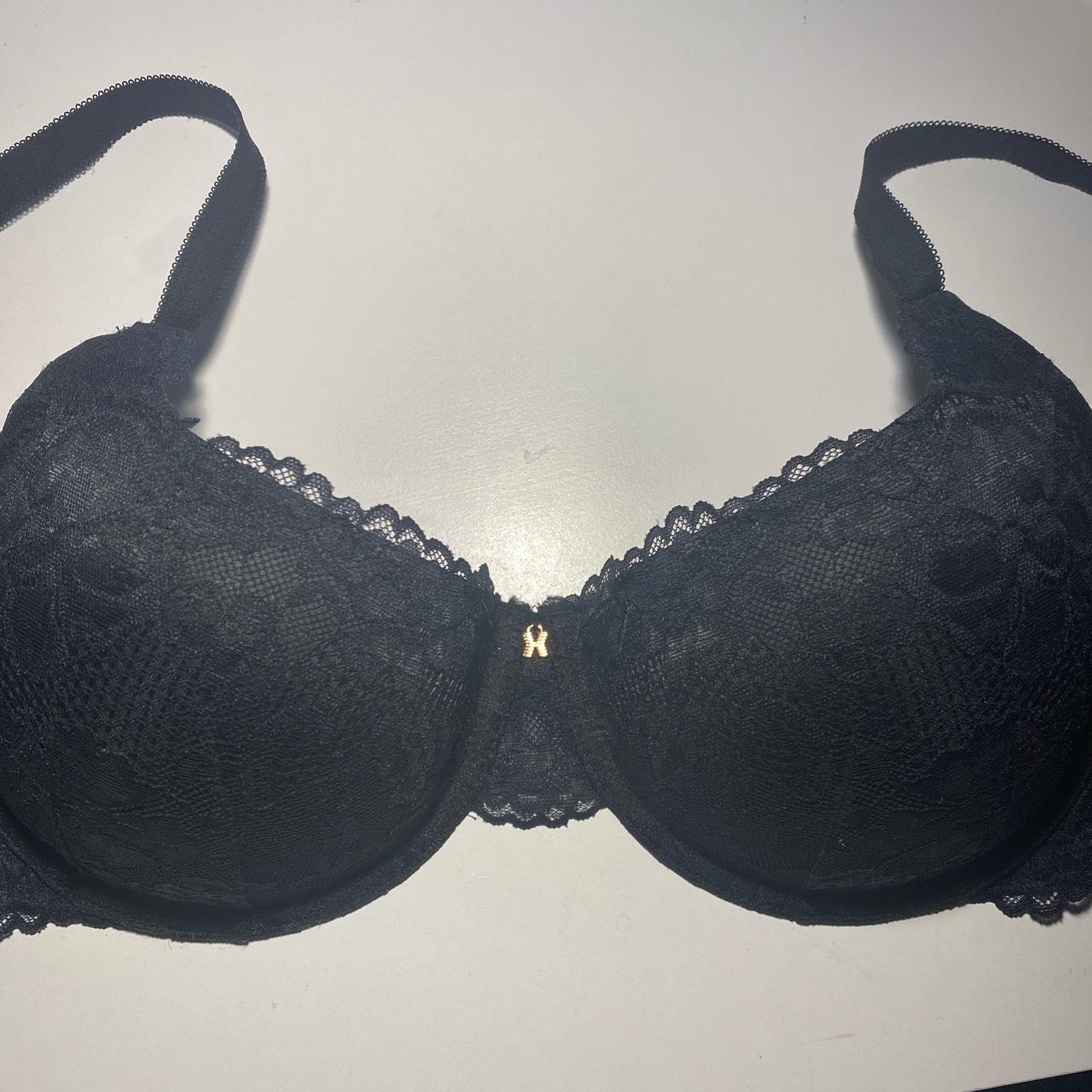 savage x fenty black microfiber Balconette bra - - Depop