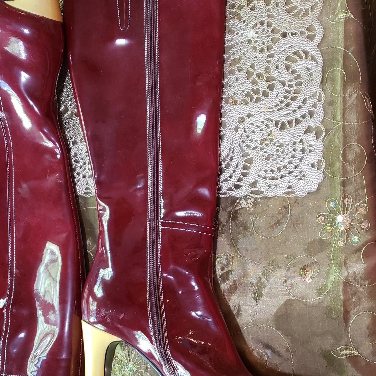 Women's Burgundy Boots (4)