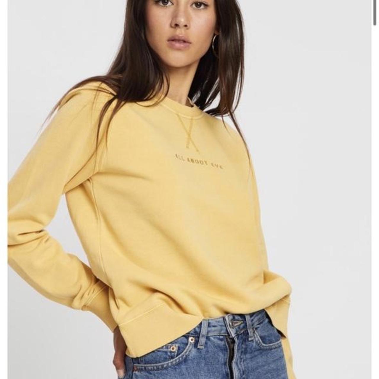 Women's Yellow Sweatshirt | Depop