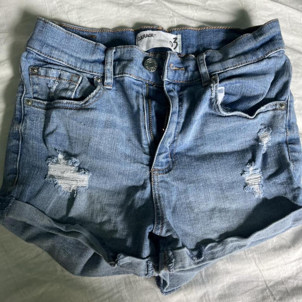 garage jean shorts –