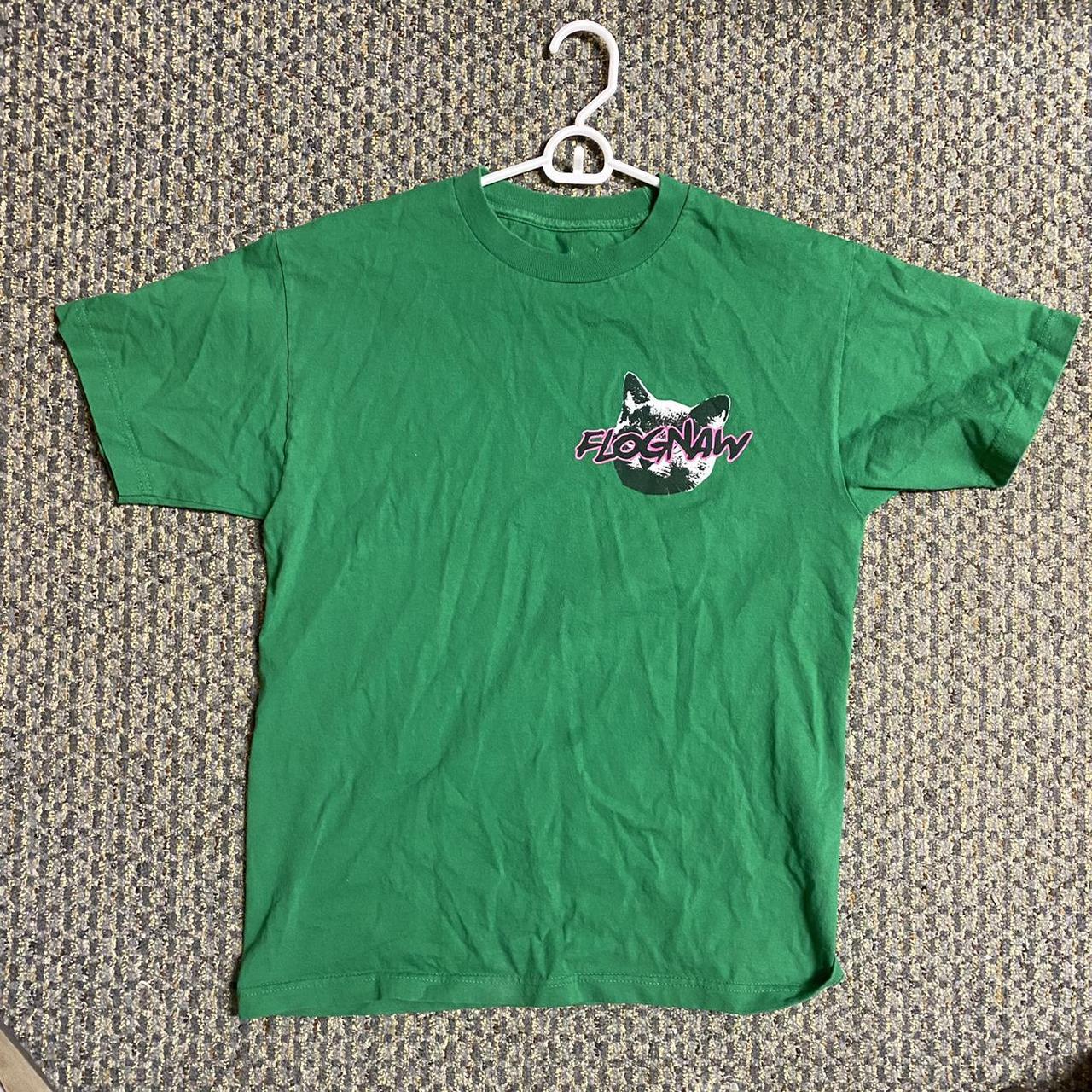 GOLF WANG FLOG GNAW GREEN CAT TEE from 2013 i think... - Depop