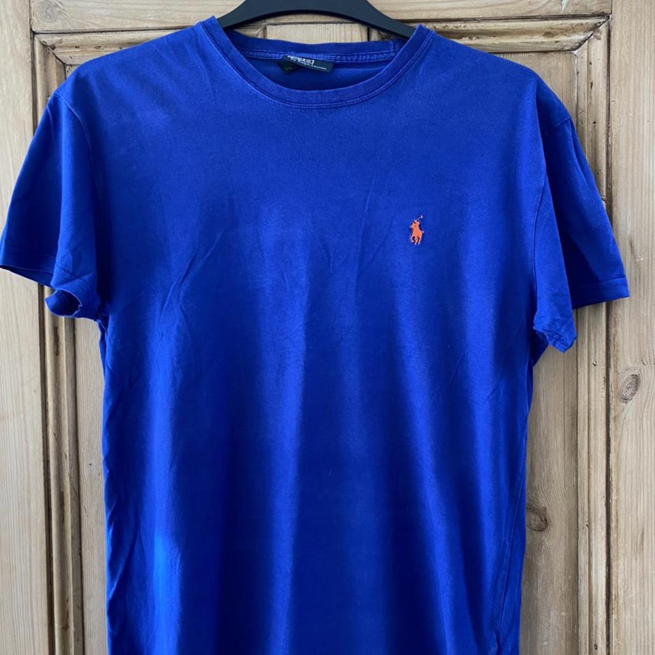 Polo Ralph Lauren Men's Blue T-shirt | Depop