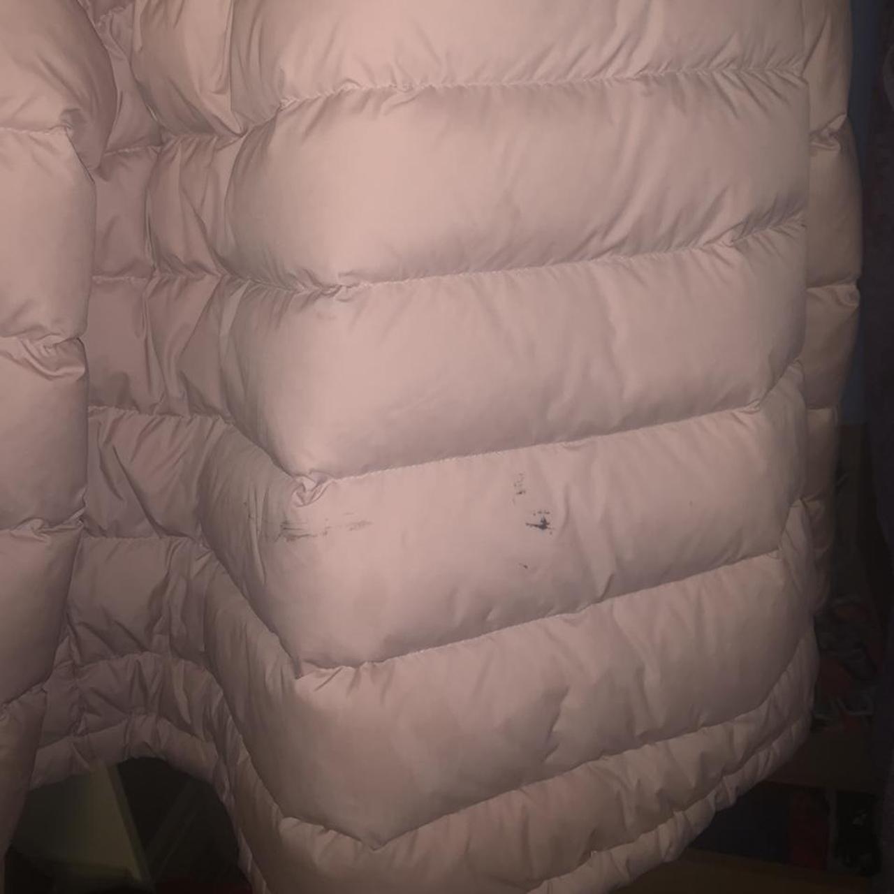 Selling my baby pink north face puffer coat. Size L... - Depop