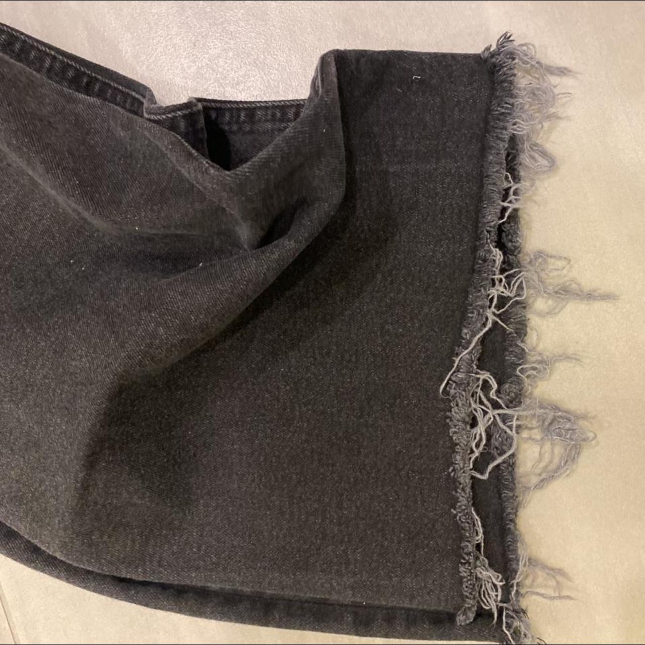 Wide legged faded black denim SUPER comfortable... - Depop