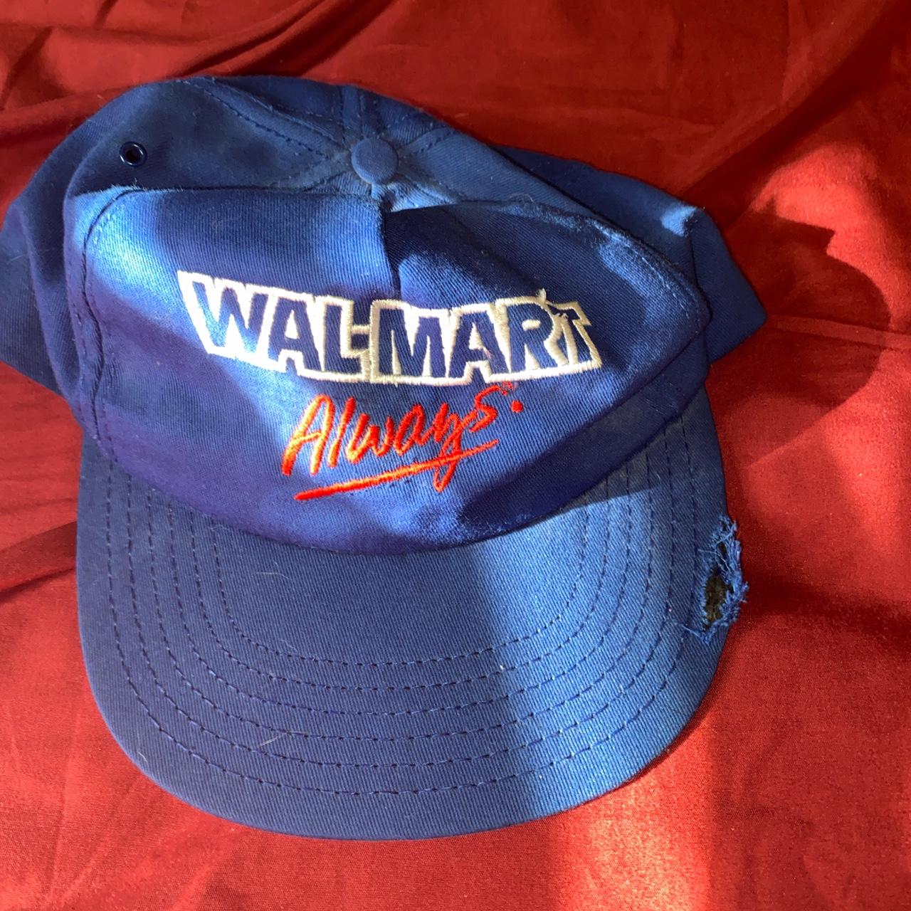 Vintage Walmart hat Obvious tear on bill | Depop