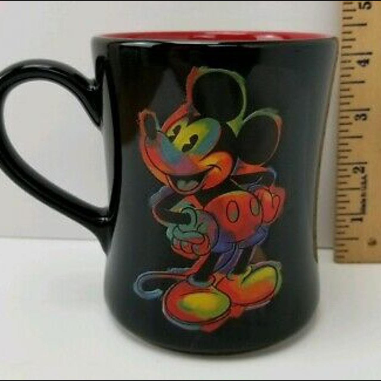 Disney Mickey Mouse Mug Black Red Coffee Cup