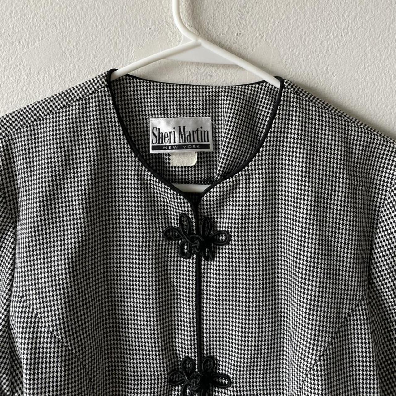 Y2K button up checkered blazer/ y2k tweeted jacket /... - Depop