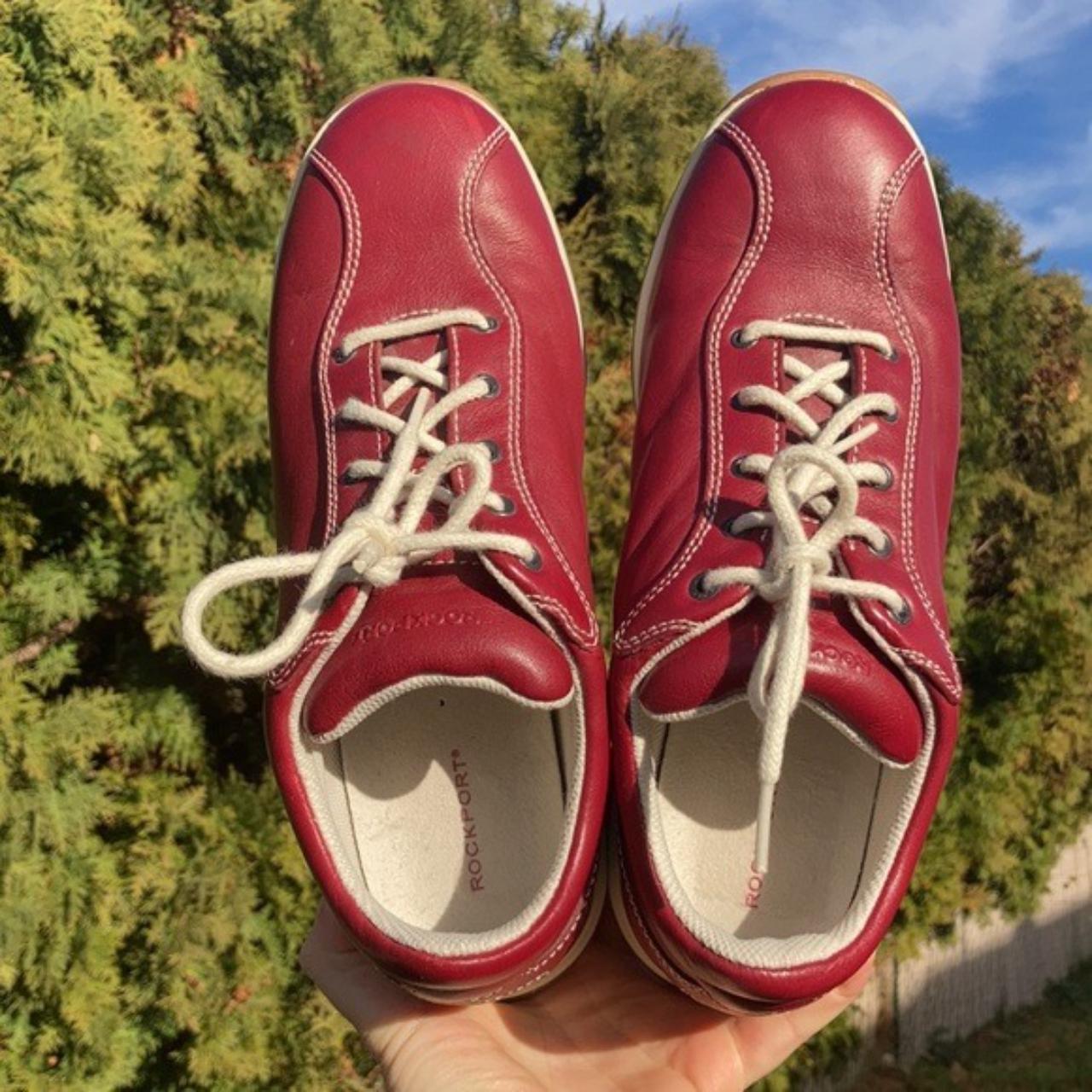 Product Image 4 - Rockport Red Leather Women’s Sneaker