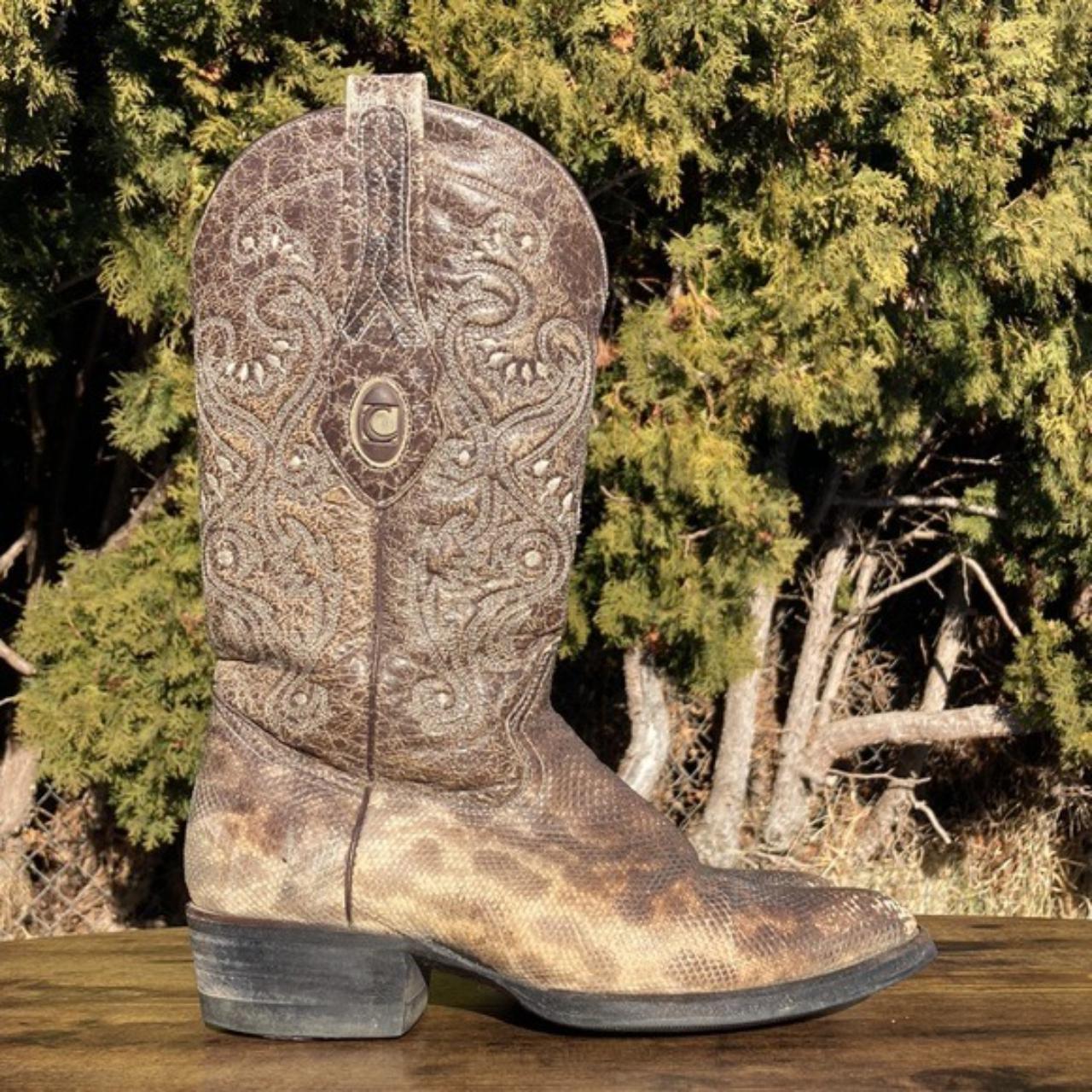 Used shop snakeskin boots