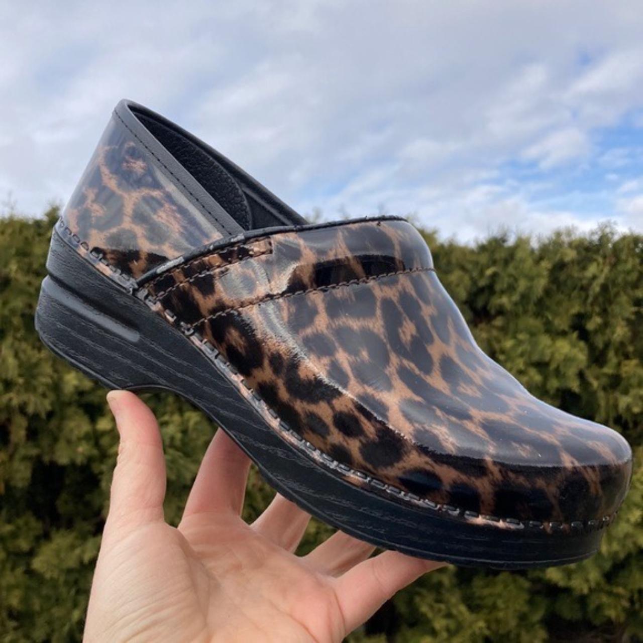 dansko clogs cheetah print