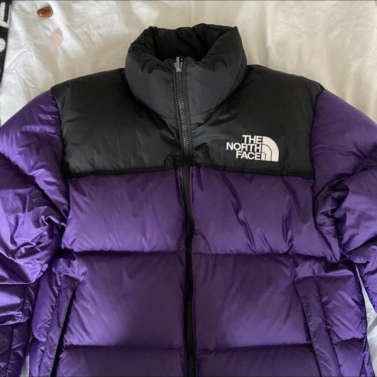 The North Face Women's Black and Purple Jacket | Depop