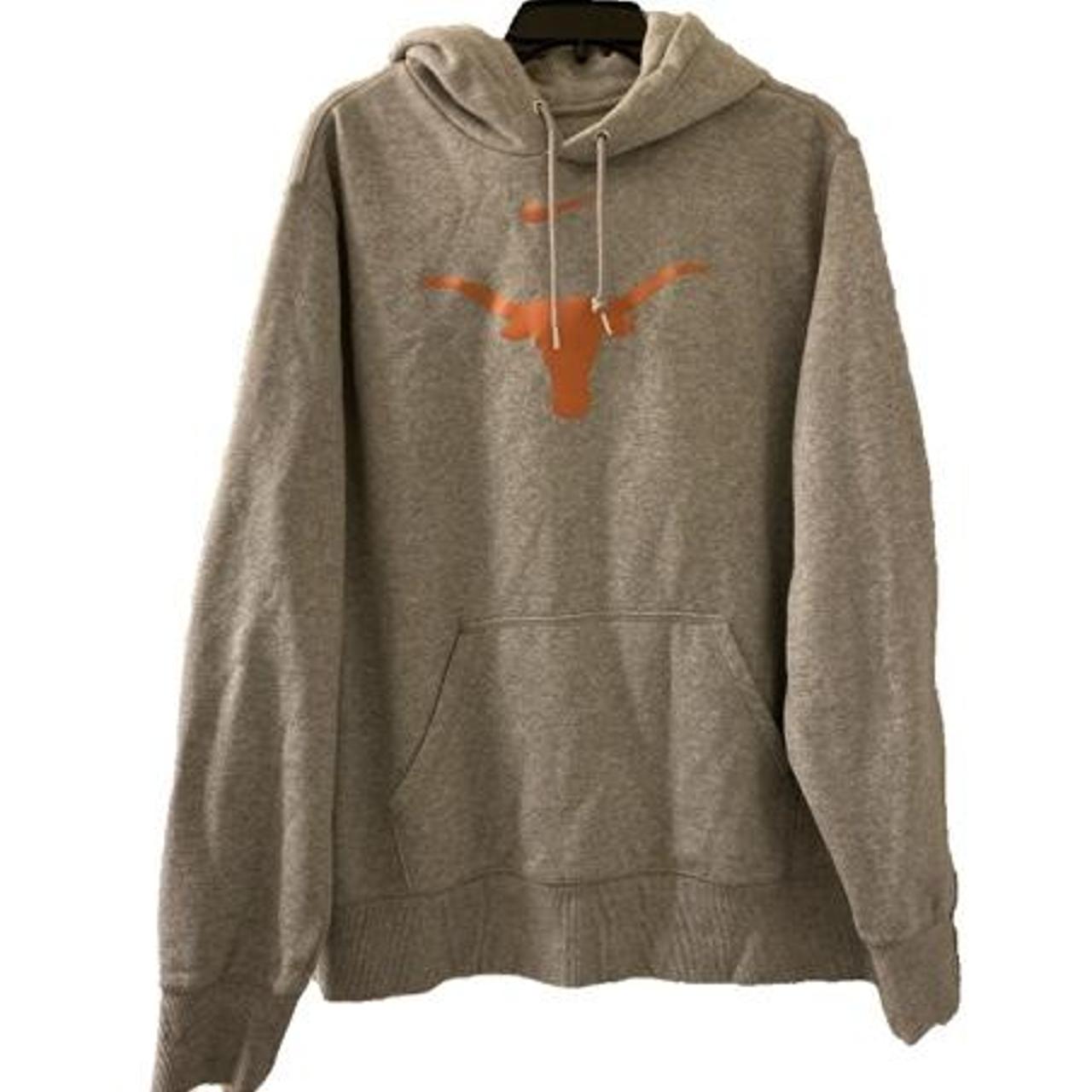 ash grey Nike Texas Longhorns hoodie with reflective... - Depop