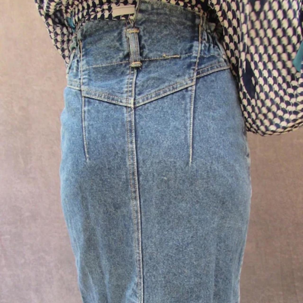 Vintage Original 1990s Denim Jean High Waist fitted - Depop