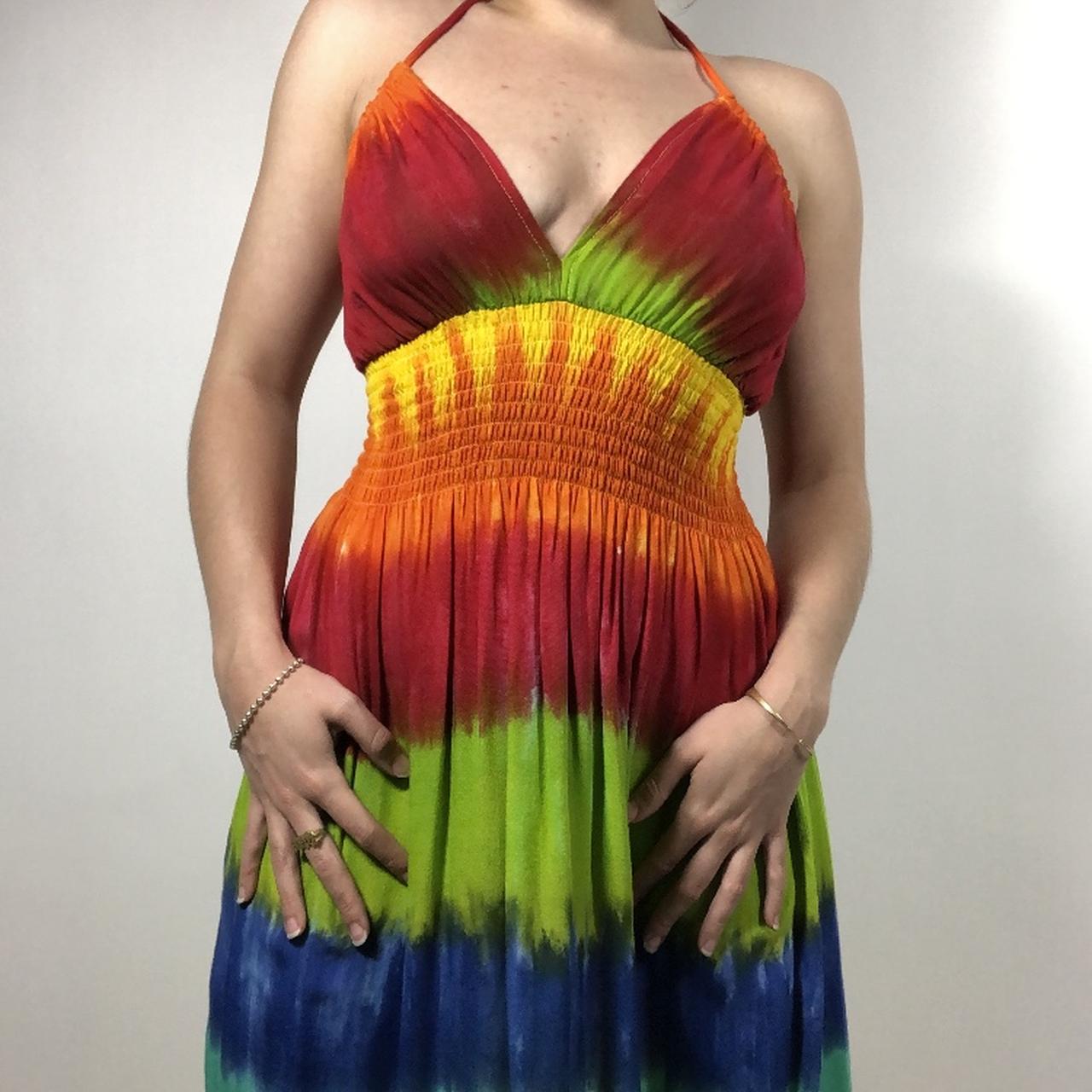 90s tie dye dress