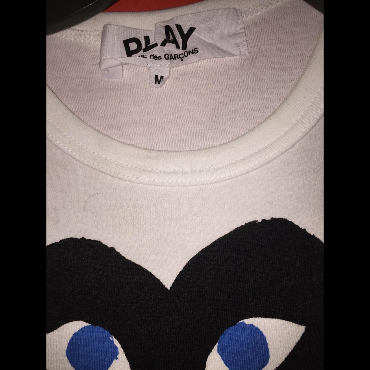 Cdg black hotsell heart blue eyes