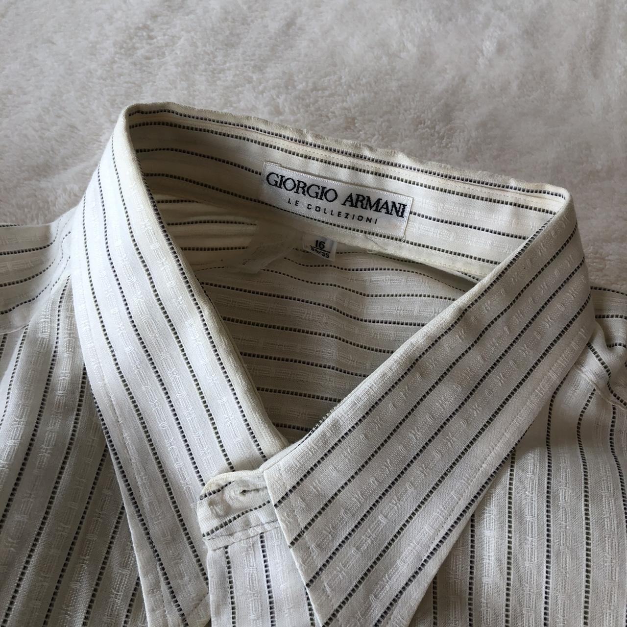 Armani Men's White Shirt | Depop