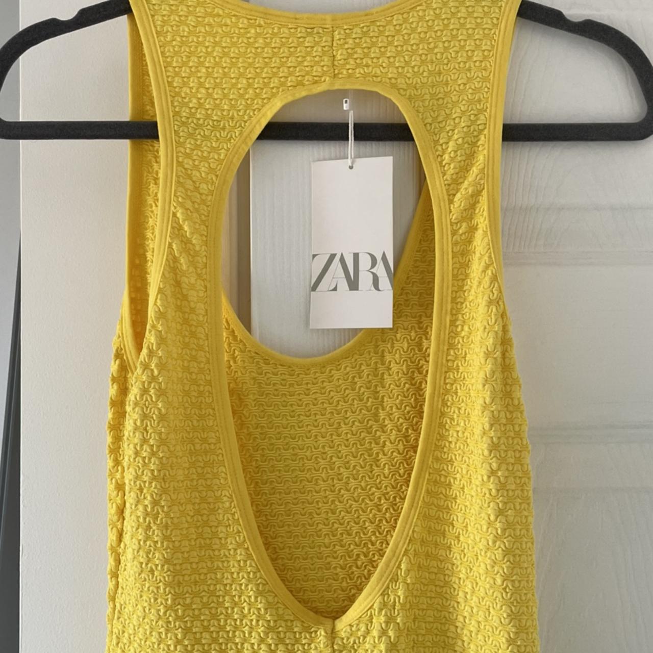 zara yellow unitard